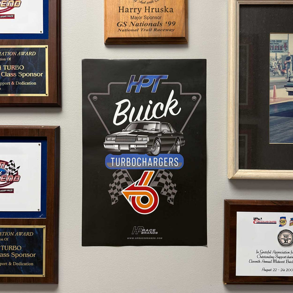 HPT Buick Poster 12" x 18" - HP Race Brands - HPT Turbo - Apparel & Merchandise