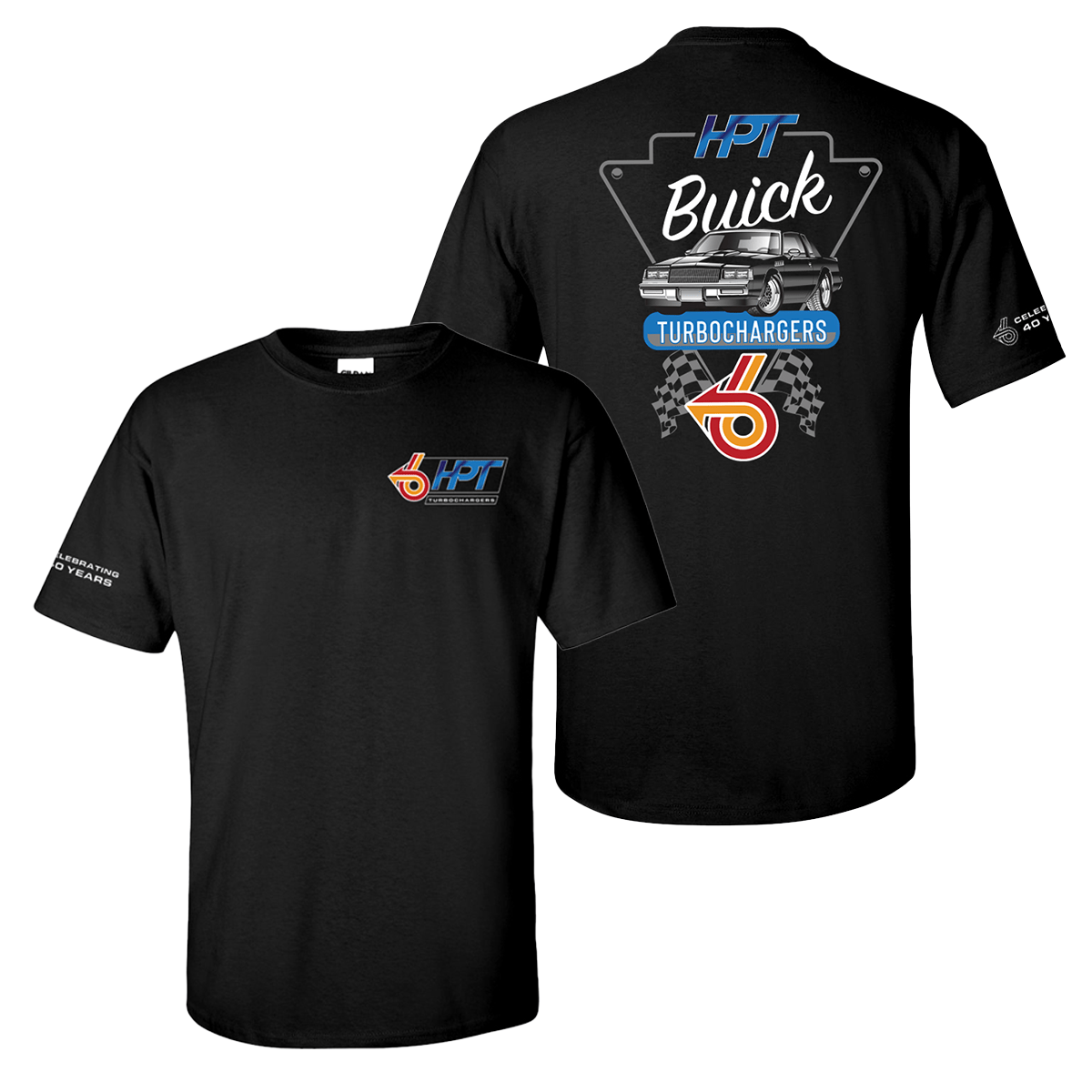 HPT Buick Turbo T-Shirt (Black) - HP Race Brands - HPT Turbo - Apparel & Merchandise