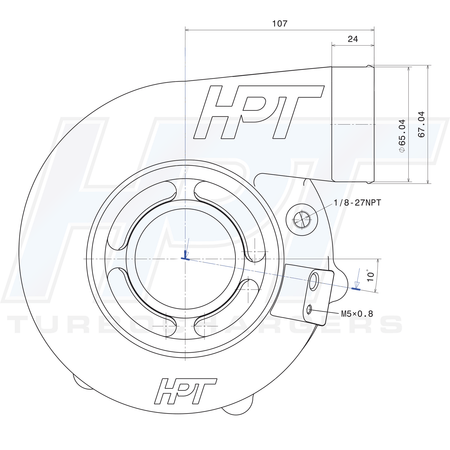 HPT F2 6469 Turbocharger - HP Race Brands - HPT Turbo - Turbocharger