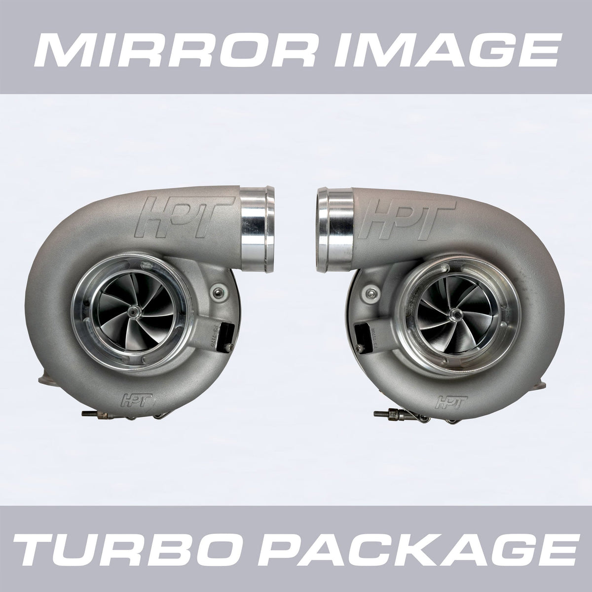 HPT F3 7170 Mirror Image Turbocharger Package (V-Band 0.96 A/R) - HP Race Brands - HPT Turbo - Turbocharger Package