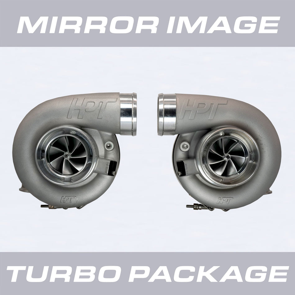 HPT F3 7170 Mirror Image Turbocharger Package (V-Band 0.96 A/R) - HP Race Brands - HPT Turbo - Turbocharger Package