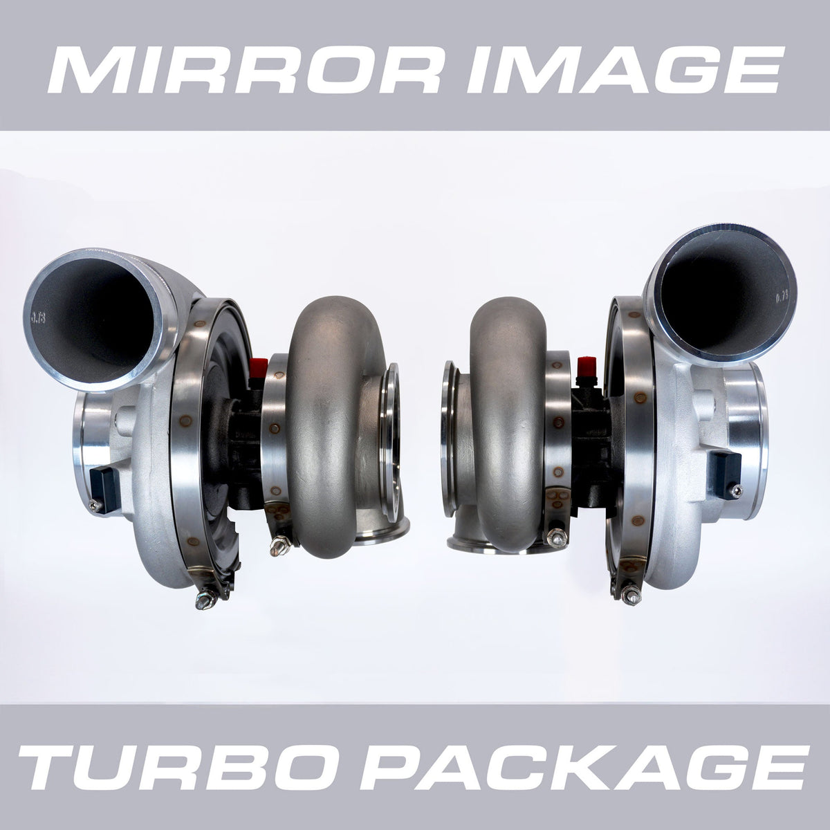 HPT F3 7275 Mirror Image Turbocharger Package (V - Band 0.96 A/R) - HP Race Brands - HPT Turbo - Turbocharger Package