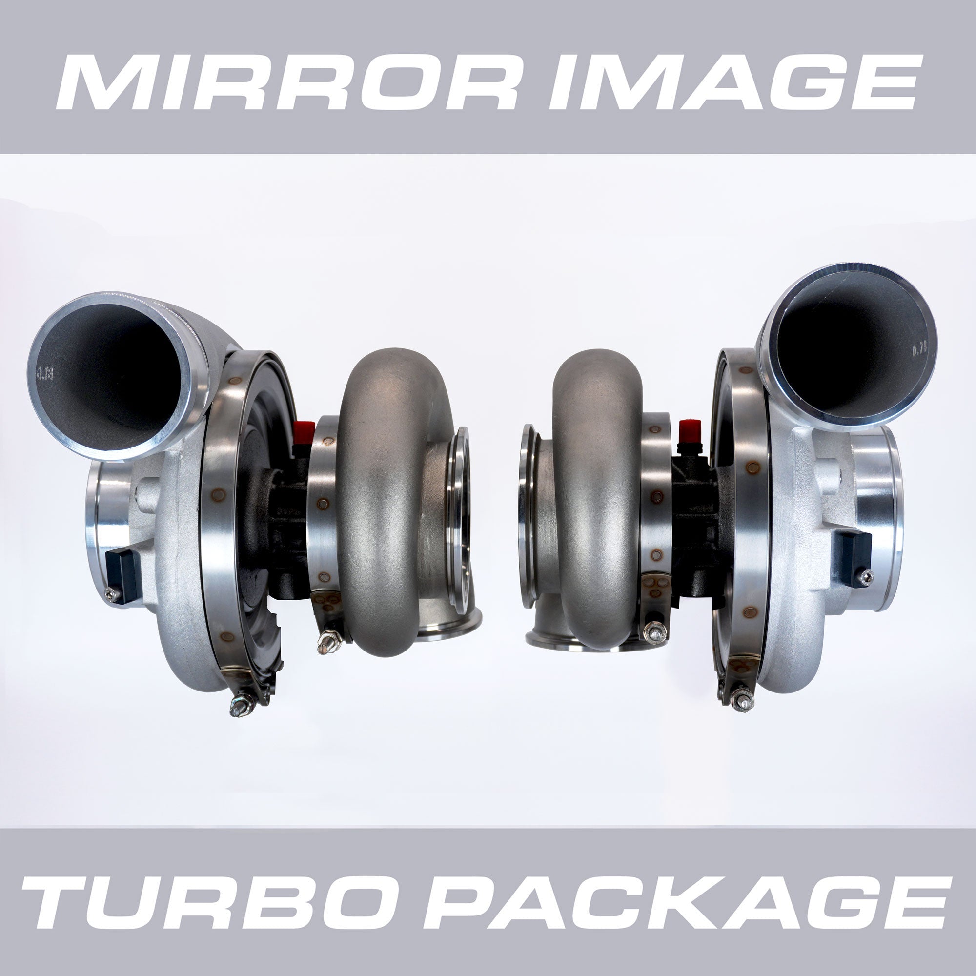 HPT F3 7275 Mirror Image Turbocharger Package (V - Band 0.96 A/R) - HP Race Brands - HPT Turbo - Turbocharger Package
