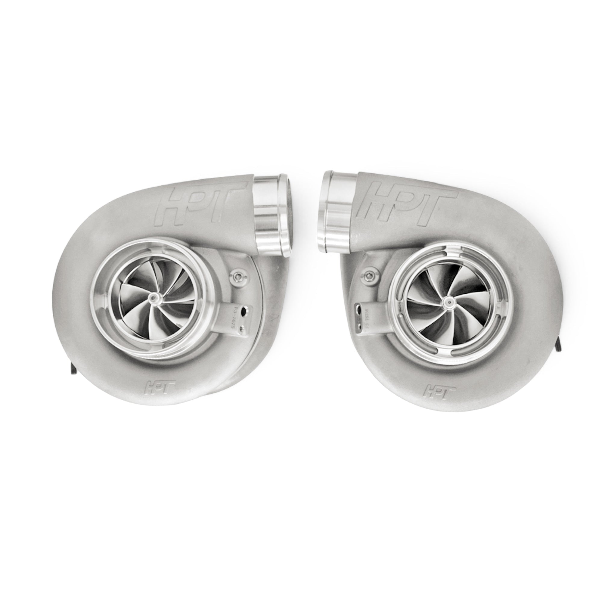 HPT F3 7880 Mirror Image Turbochargers & V-Band Kit – HP Race Brands