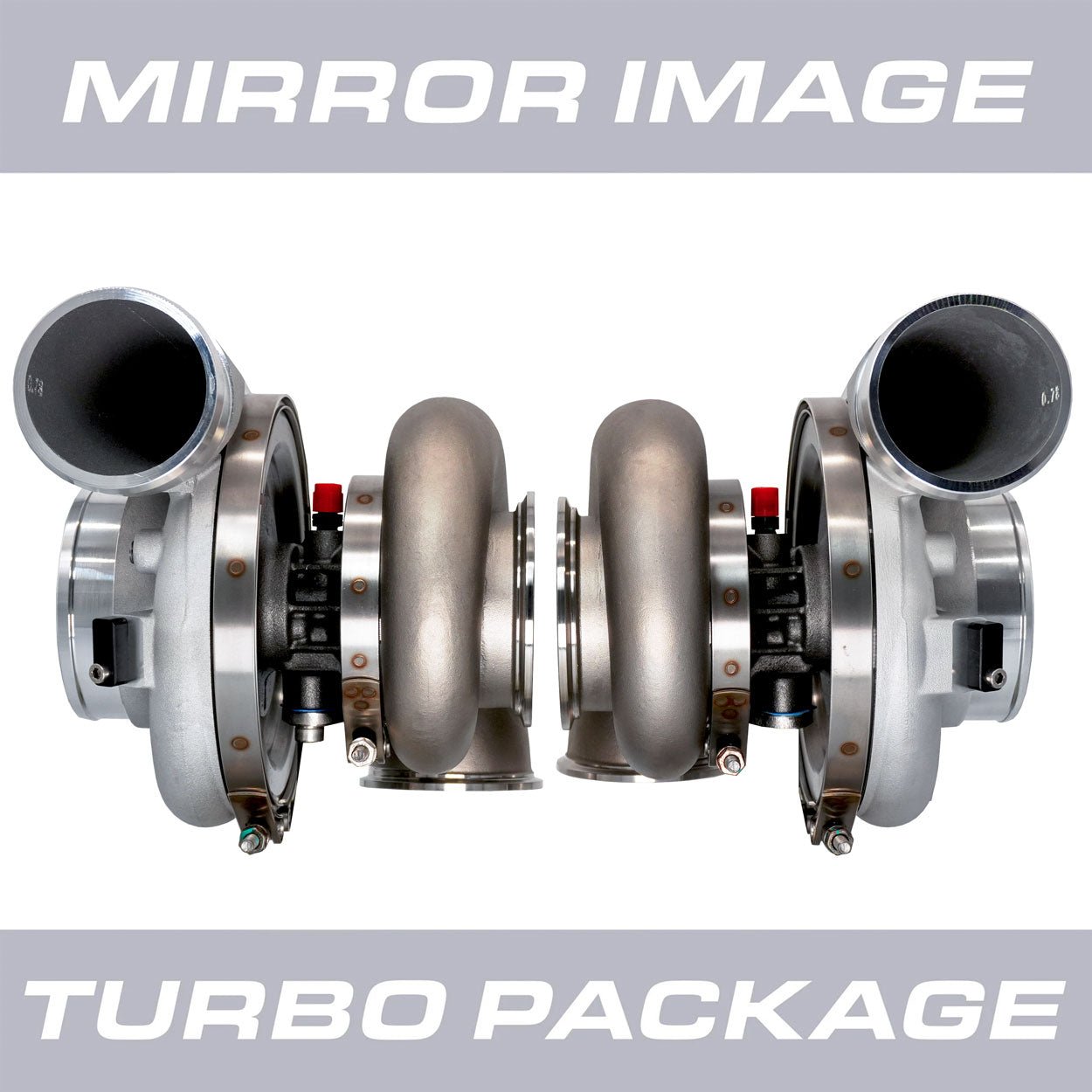 HPT F3 8280 Mirror Image Turbocharger Package (V - Band 0.96 A/R) - HP Race Brands - HPT Turbo - Turbocharger Package