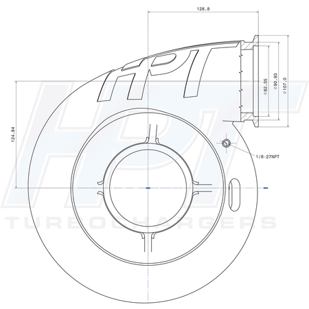 HPT F5 85103 Turbocharger - HP Race Brands - HPT Turbo - Turbocharger