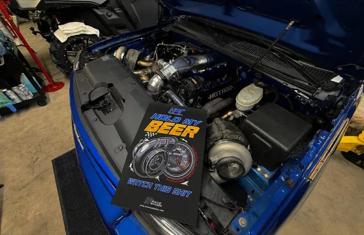 HPT Hold My Beer Poster 12" x 18" - HP Race Brands - HPT Turbo - Apparel & Merchandise