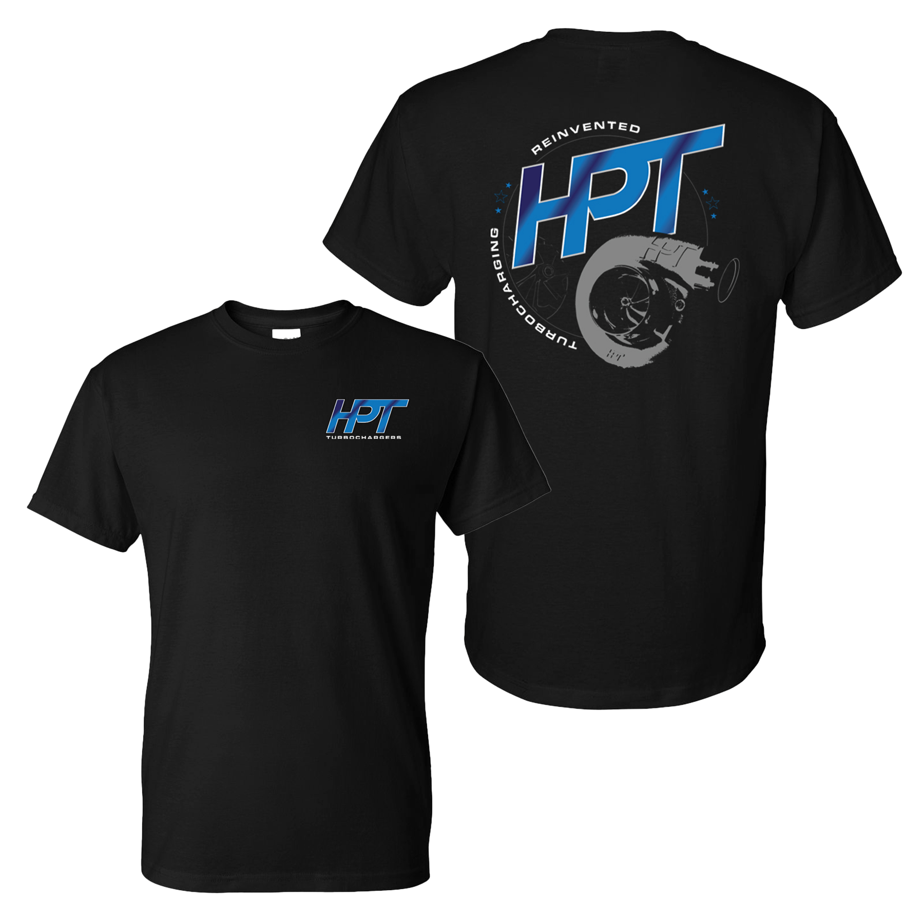 HPT Innovation T-Shirt (Black) - HP Race Brands - HPT Turbo - Apparel & Merchandise