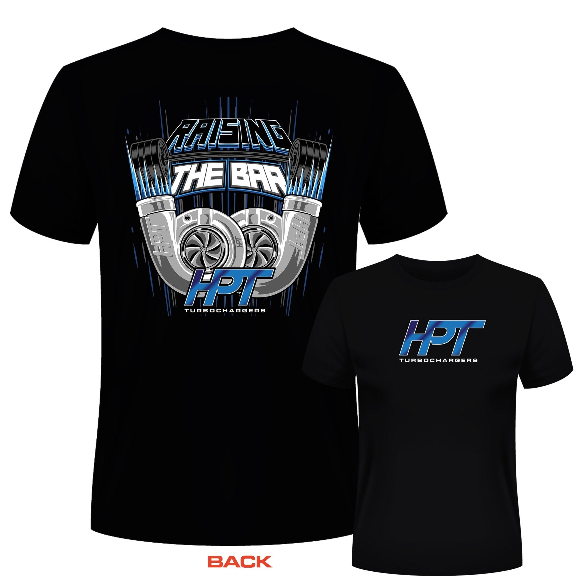 HPT Raising the Bar T-Shirt (Black) - HP Race Brands - HPT Turbo - Apparel & Merchandise