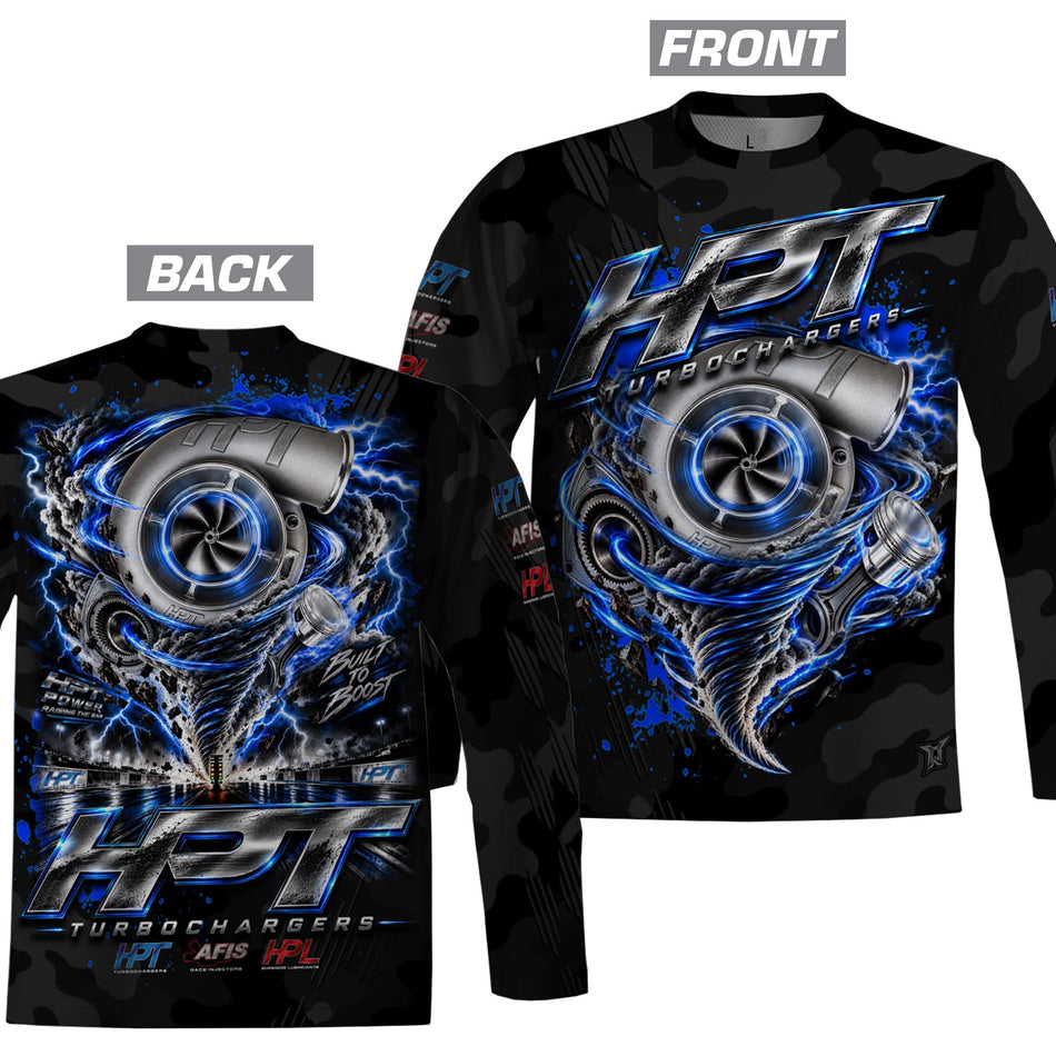 HPT Sublimated Long Sleeve Crew Shirt - HP Race Brands - HPT Turbo - Apparel & Merchandise
