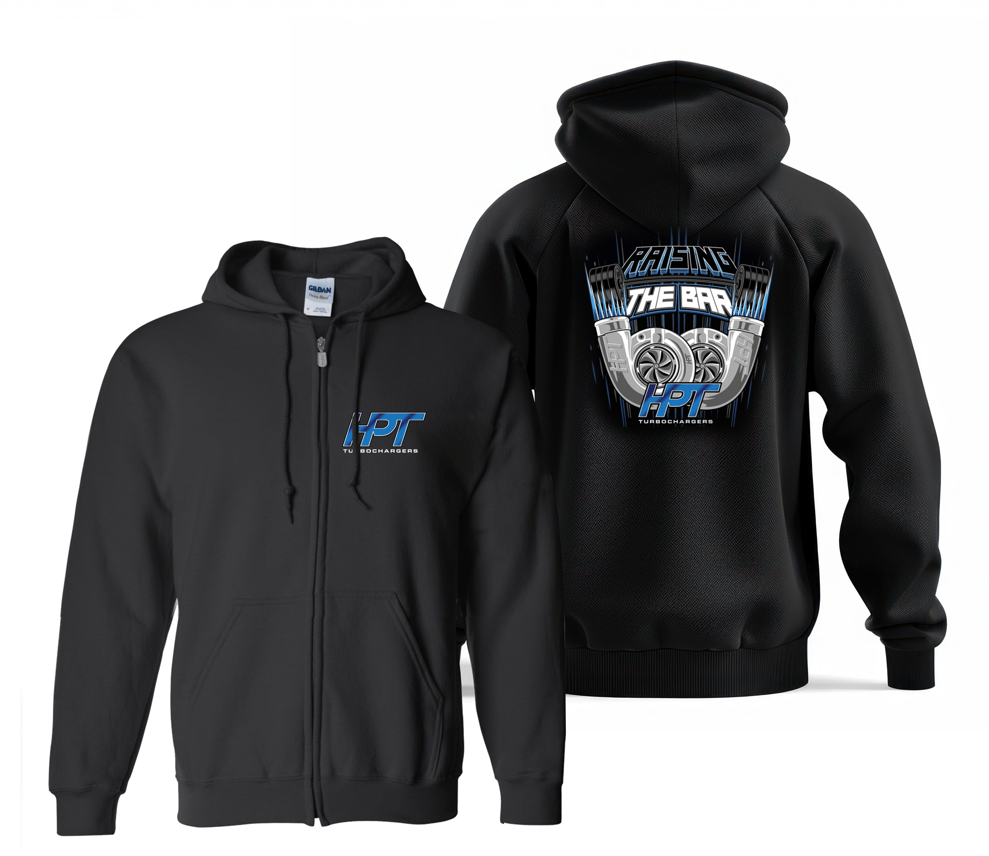 HPT Turbo Raising the Bar Zip - Up Hoodie - HP Race Brands - HPT Turbo - Apparel & Merchandise