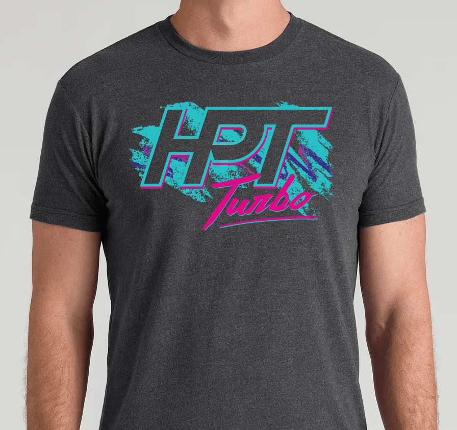 HPT Turbo Retro T-shirt - HP Race Brands - HPT Turbo - Apparel & Merchandise