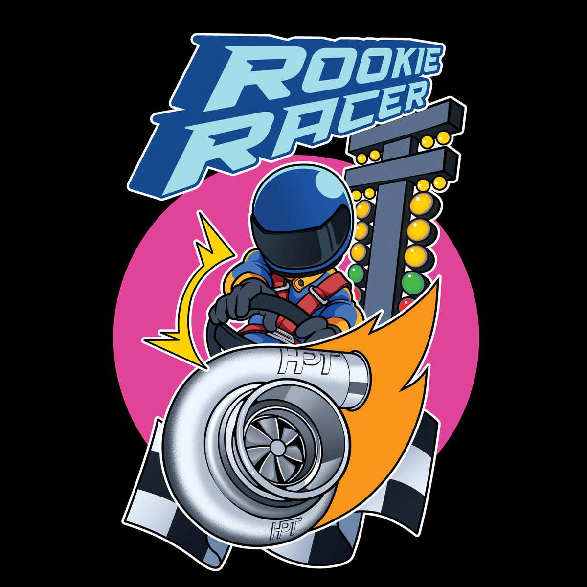 HPT Turbo Toddler T-shirt | Rookie Racer - HP Race Brands - HPT Turbo - Apparel & Merchandise