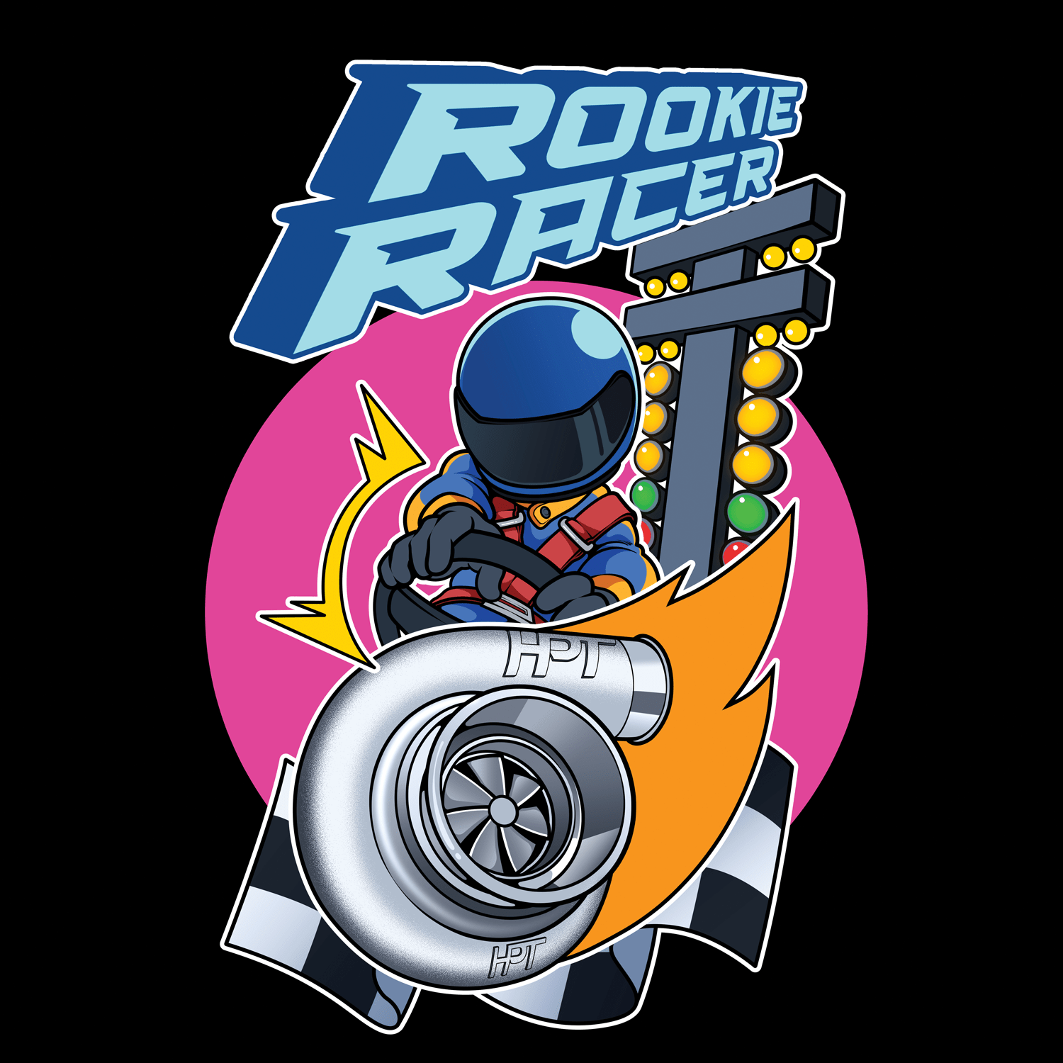 HPT Turbo Toddler T-shirt | Rookie Racer - HP Race Brands - HPT Turbo - Apparel & Merchandise