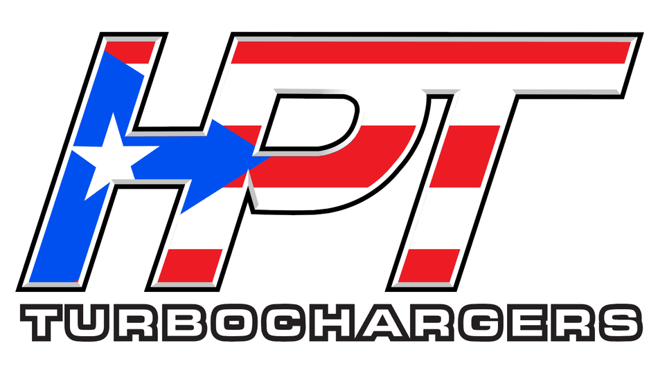 HPT Turbo with Puerto Rico Flag Vinyl Decal - 12" - HP Race Brands - HPT Turbo - Apparel & Merchandise
