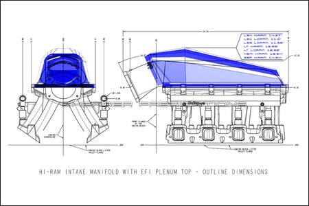 LS/LT/SBF/Hemi HiRam Sheetmetal Lid - HP Race Brands - Shearer Fabrications, Inc. - Intake Lid