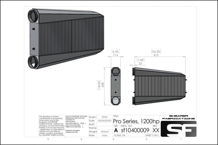 Pro/Series, 1200hp - HP Race Brands - Shearer Fabrications, Inc. - Intercooler