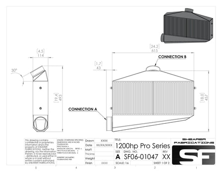 Pro/Series, 1200hp - HP Race Brands - Shearer Fabrications, Inc. - Intercooler