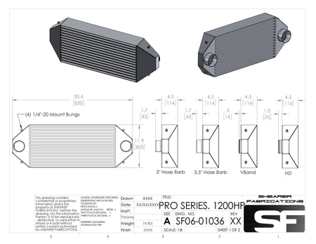 Pro/Series, 1200hp - HP Race Brands - Shearer Fabrications, Inc. - Intercooler