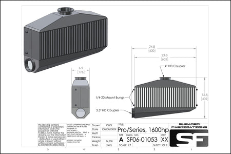 Pro/Series, 1600hp - HP Race Brands - Shearer Fabrications, Inc. - Intercooler