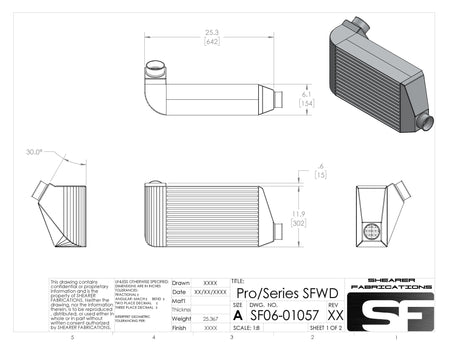Pro/Series SFWD, 1400hp - HP Race Brands - Shearer Fabrications, Inc. - Intercooler