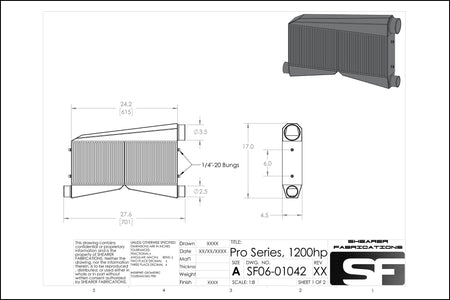 Pro/Series, "Shorty" TT, 1200hp - HP Race Brands - Shearer Fabrications, Inc. - Intercooler