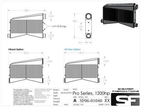 S550 Mustang Pro/Series, TT, 1200hp - HP Race Brands - Shearer Fabrications, Inc. - Intercooler