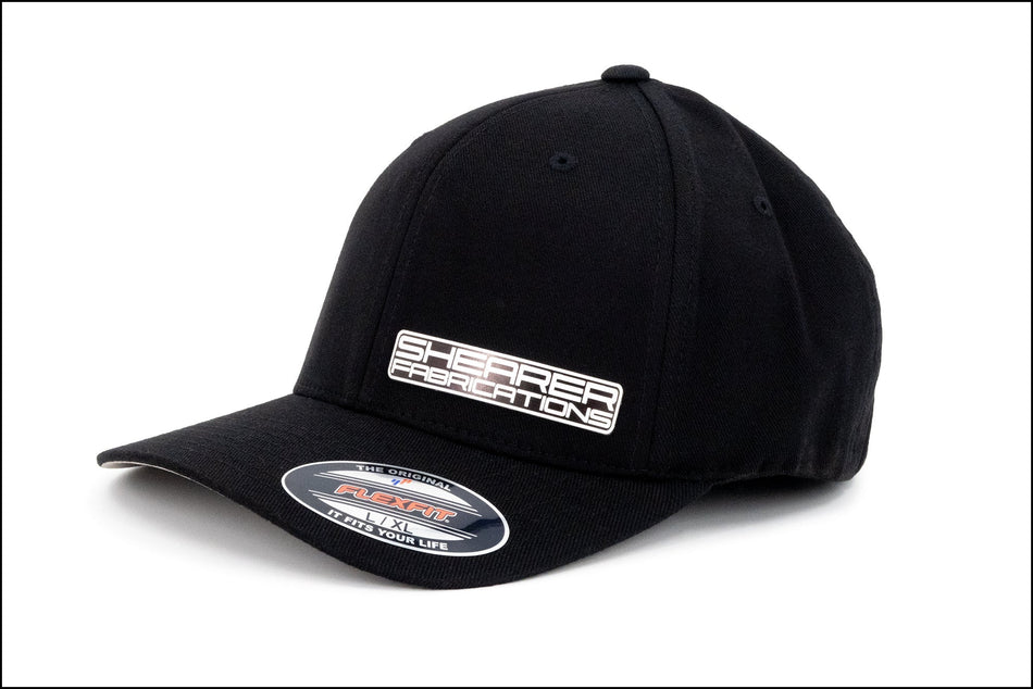 Shearer Fab B&W Patch, Black Flex Fit - HP Race Brands - Shearer Fabrications, Inc. - Apparel