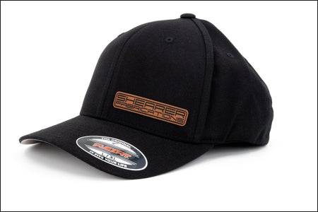 Shearer Fab Leather Patch, Black Flex Fit - HP Race Brands - Shearer Fabrications, Inc. - Apparel