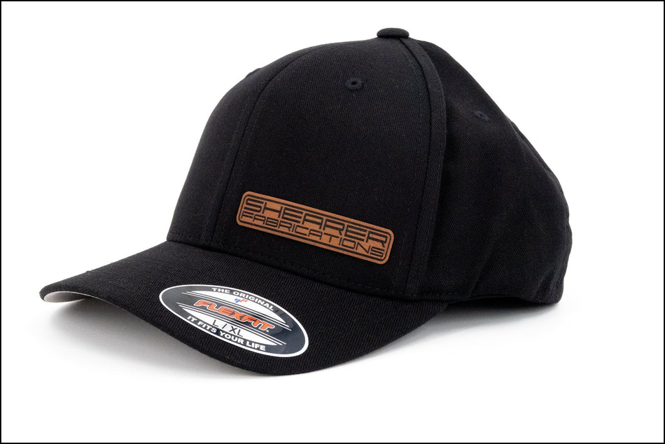 Shearer Fab Leather Patch, Black Flex Fit - HP Race Brands - Shearer Fabrications, Inc. - Apparel