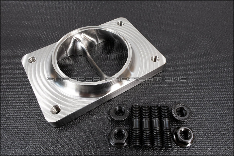 Single Inlet Divided T6 - HP Race Brands - Shearer Fabrications, Inc. - Turbo Flange