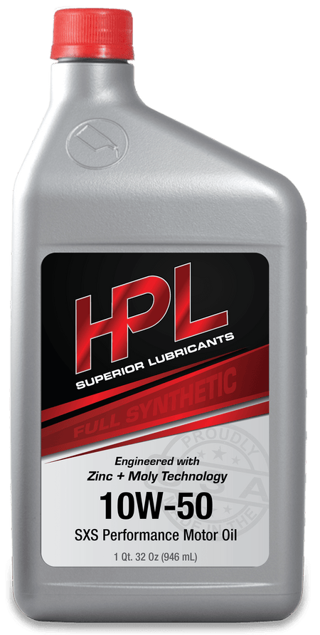 SXS 10W50 Motor Oil - HP Race Brands - HPL Superior Lubricants - Engine Oil
