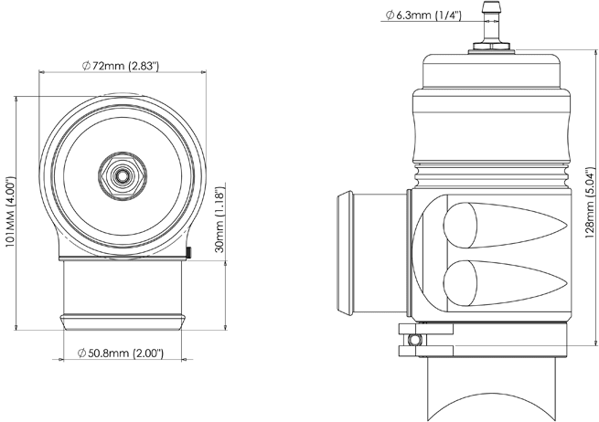 Turbosmart Big Bubba BPV ‘By - Pass Valve’ BOV (Sleeper) - HP Race Brands - Turbosmart - BOV